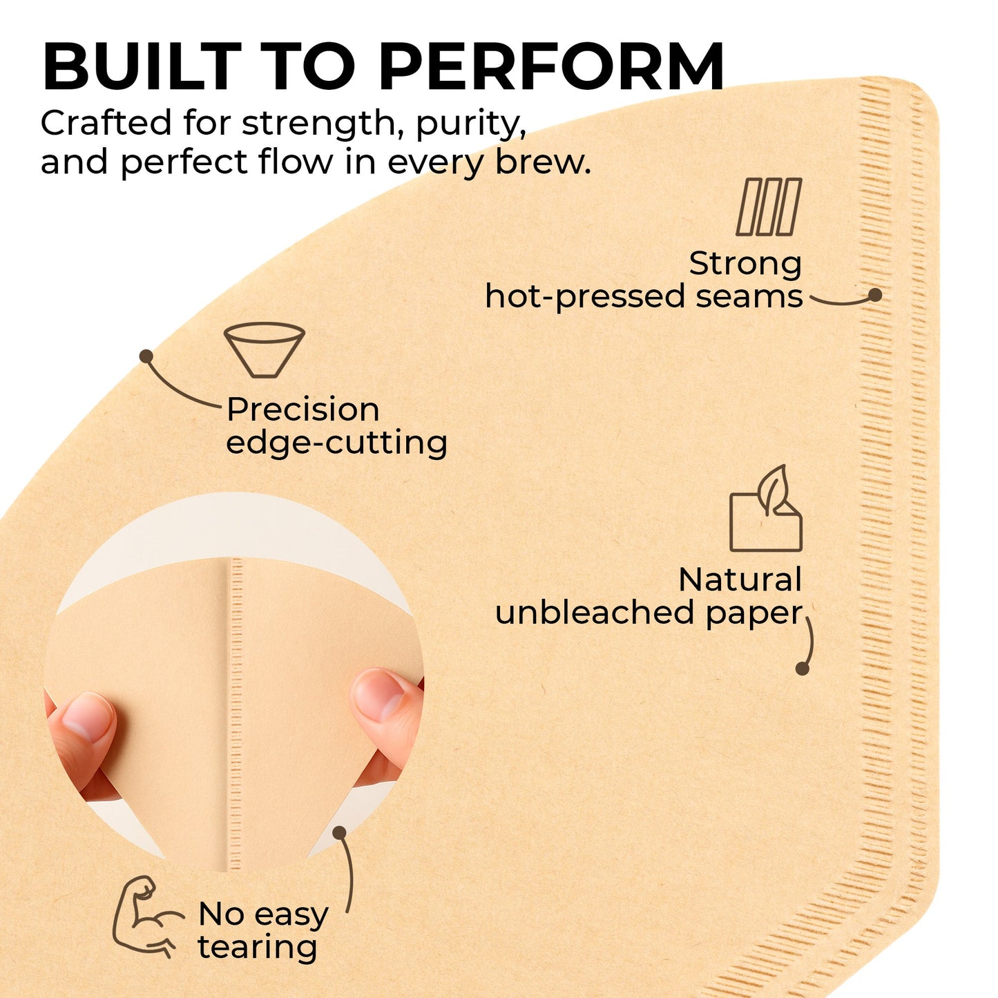 Organic Premium Coffee Filters #2, KFCF02B