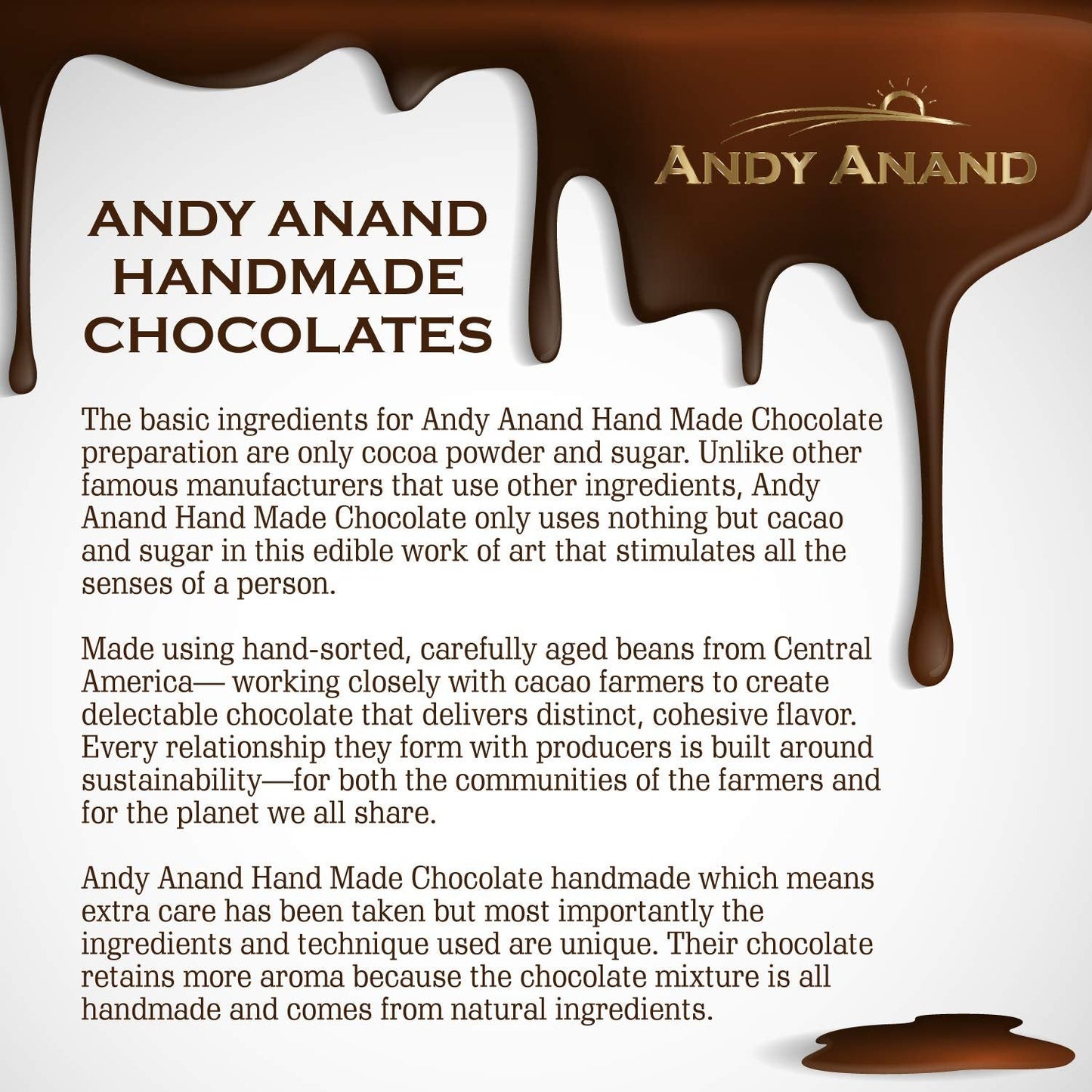Andy Anand Vegan Dark Chocolate Coffee Espresso Beans – 1 lb “Irresistible Chocolate Bliss” Gift Box, Decadent Treats Made with 60% Chocolate (Cocoa Butter)