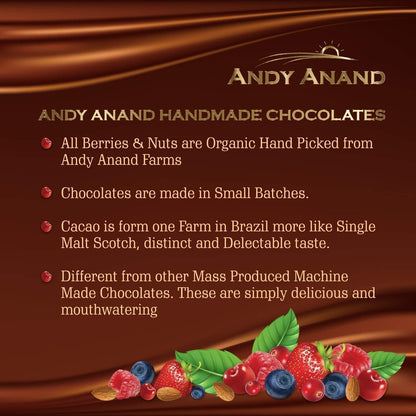 Andy Anand Vegan Dark Chocolate Coffee Espresso Beans – 1 lb “Irresistible Chocolate Bliss” Gift Box, Decadent Treats Made with 60% Chocolate (Cocoa Butter)